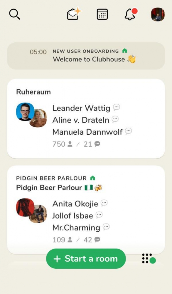 Davetsiz girilmeyen, ses temelli uygulama: Clubhouse